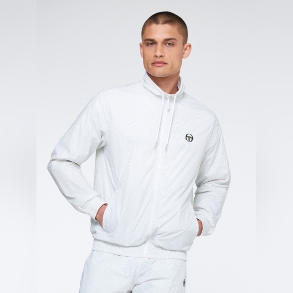 NWT Sergio Tacchini | Dazzle Tracksuit in White/Gray - Picture 3 of 10